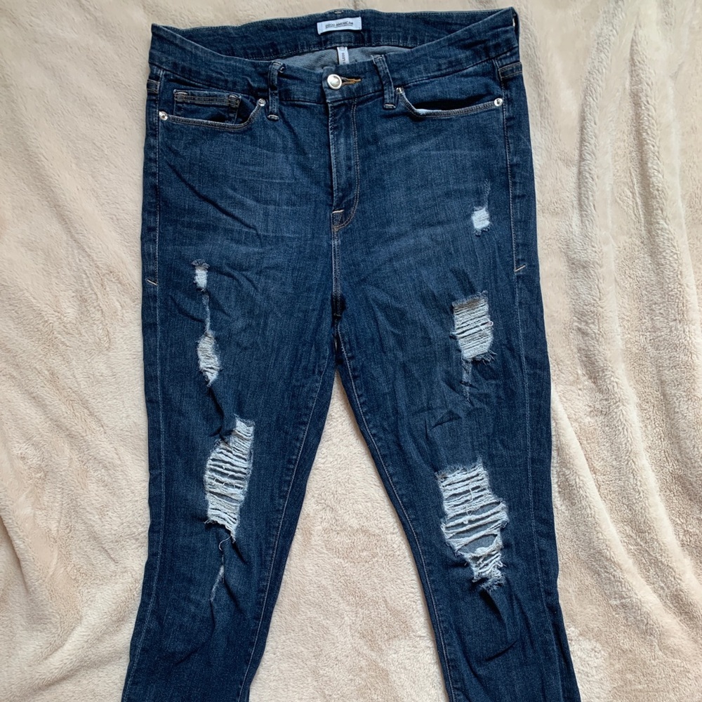 Good American Good Legs Ripped Jeans